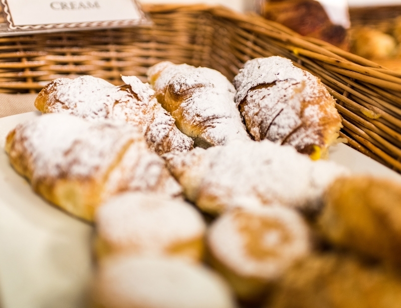 Breakfast buffet in Carpi at Hotel Touring