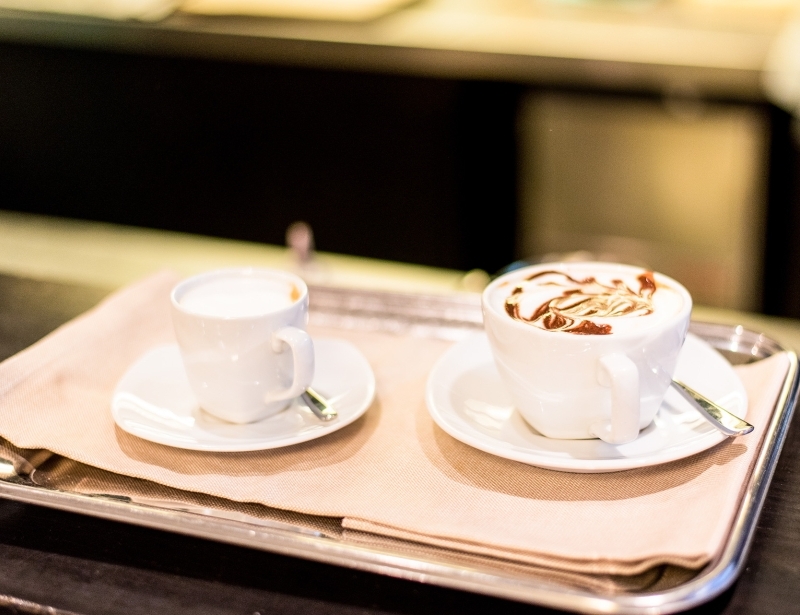 Hot drinks in the breakfast of Hotel Touring Carpi