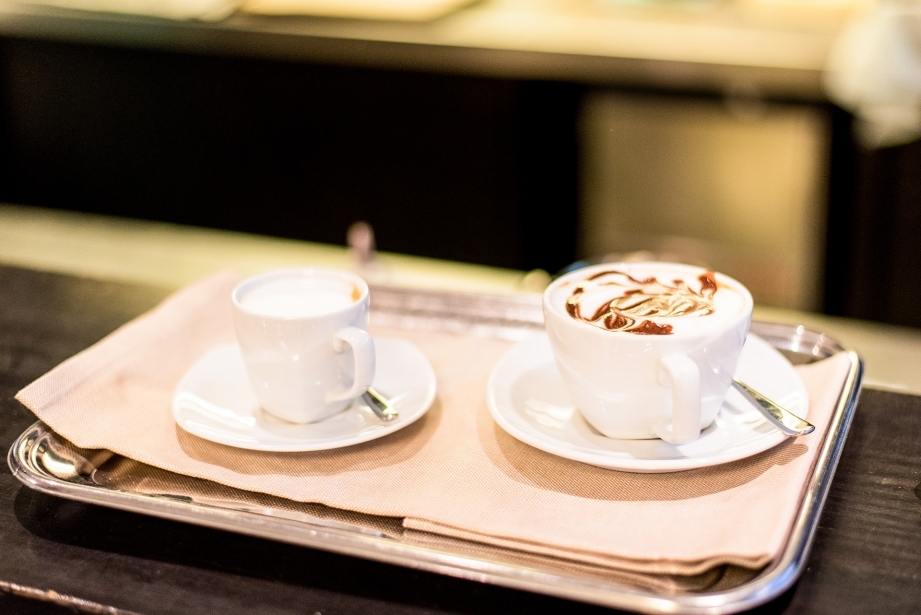 Hot drinks in the breakfast of Hotel Touring Carpi